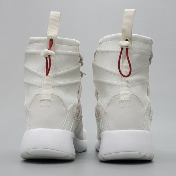 Nike Ladies 10 Tanjun High Rise Phantom/Red/Sand Sneakers Lace Boots AO0355-005 - Picture 3 of 11